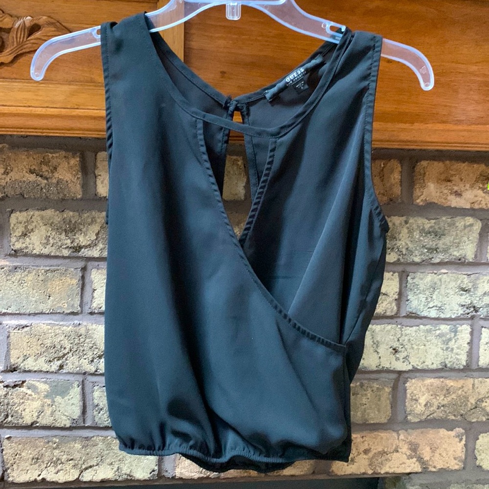 Black guess blouse size small